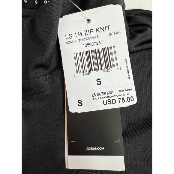 Adidas Mens University of Nebraska Cornhuskers 1/4 Zip Knit Pullover GE2454 Sz S - Picture 3 of 14